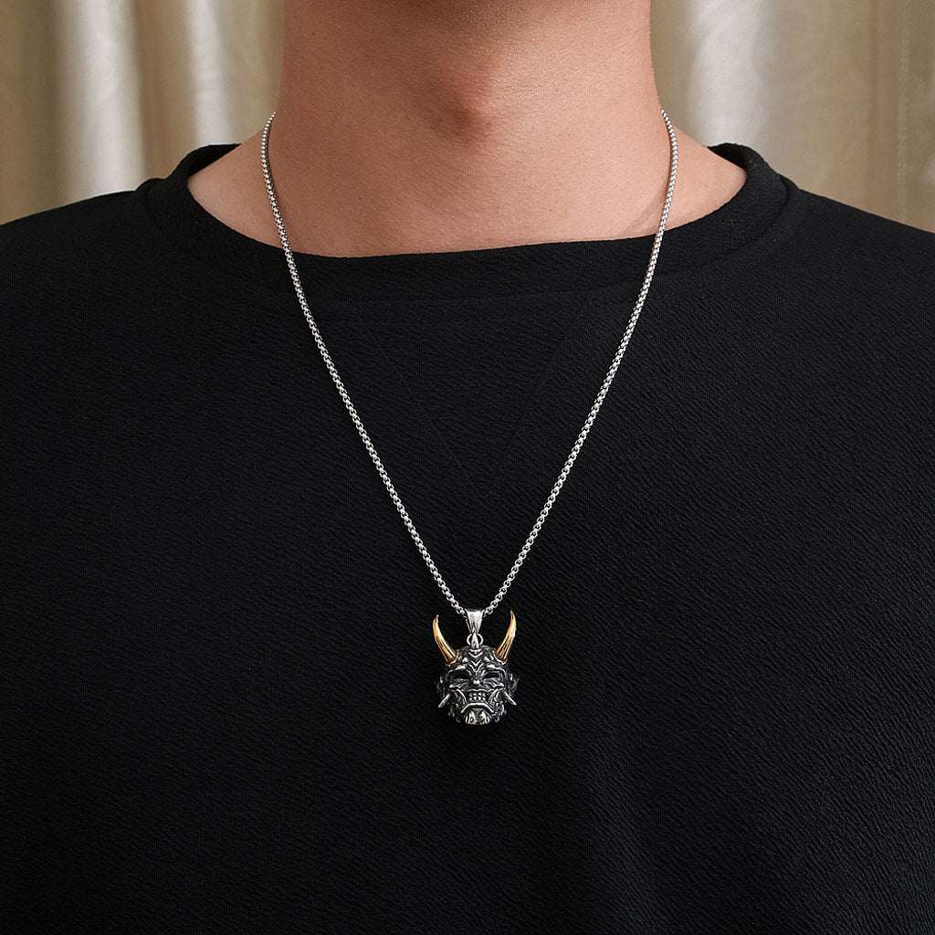 Oni Mask Necklace