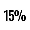 GET 15% OFF