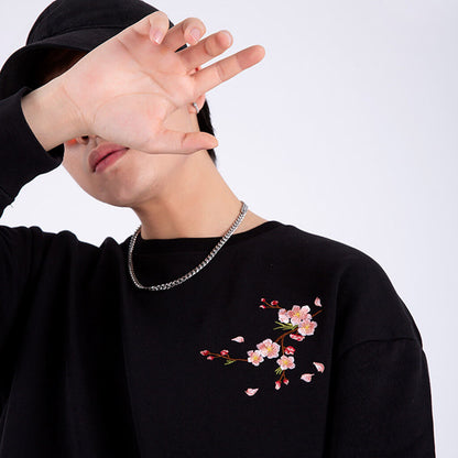 Sakura Embroidered Sweatshirt