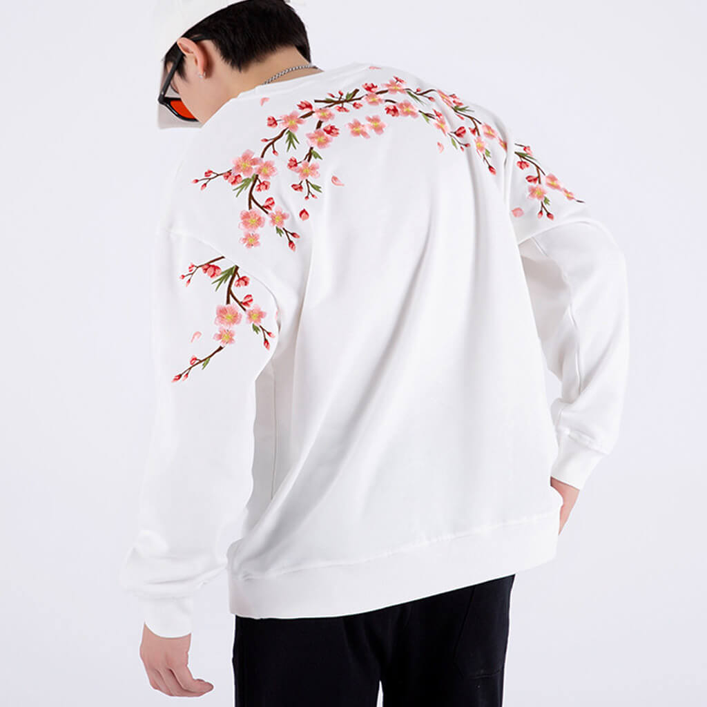 Sakura Embroidered Sweatshirt
