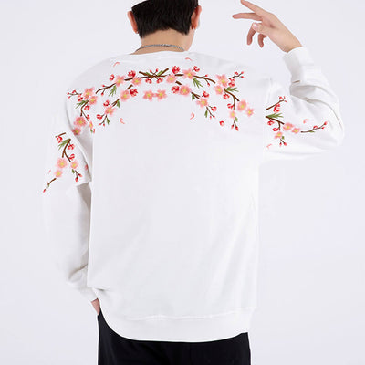 Sakura Embroidered Sweatshirt