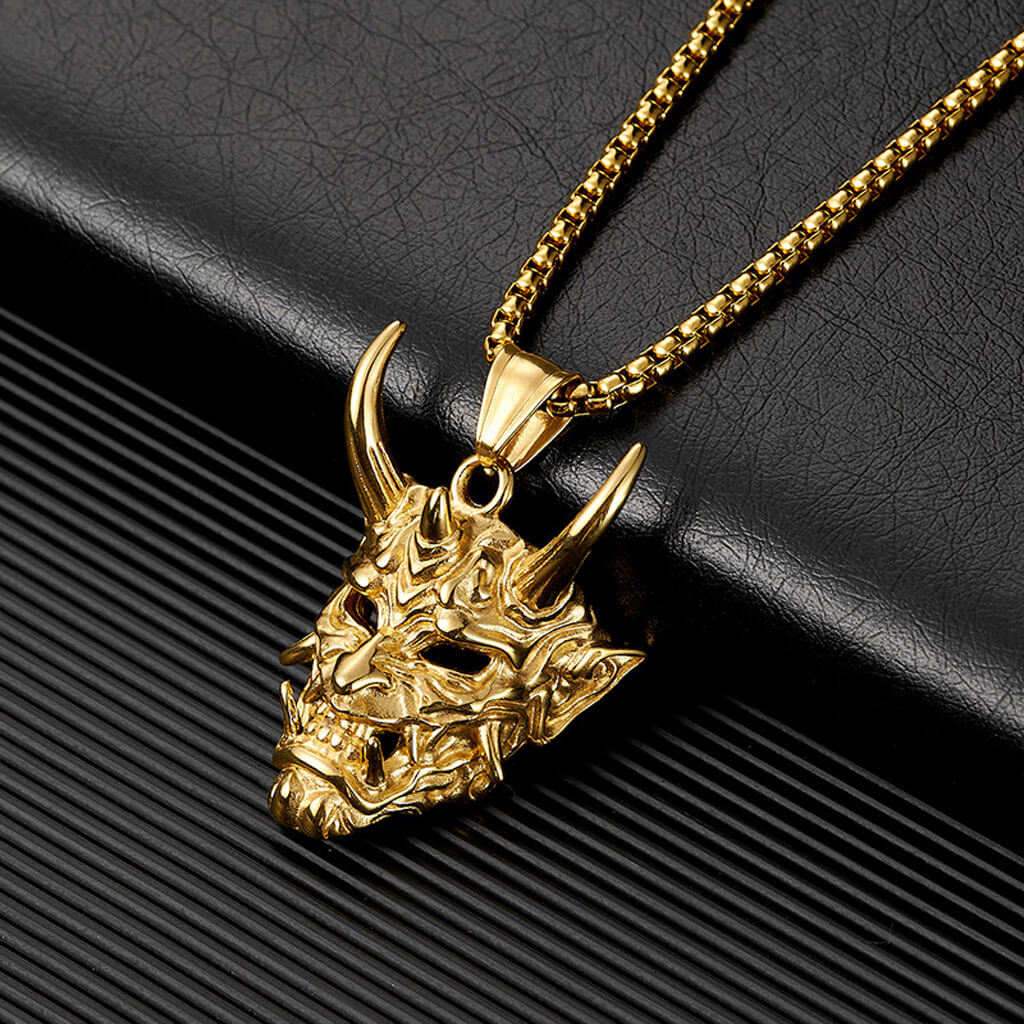 Oni Mask Necklace