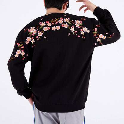 Sakura Embroidered Sweatshirt